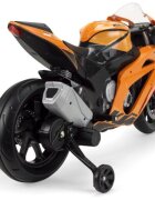 INJUSA Motocicleta electrica de curse pentru copii licenta KTM 12V include roti ajutatoare 3-6 ani