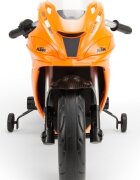 INJUSA Motocicleta electrica de curse pentru copii licenta KTM 12V include roti ajutatoare 3-6 ani