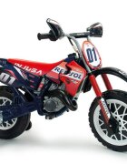 INJUSA Motocicleta electrica pentru copii 6V licentiat Repsol tip cross cu roti ajutatoare 3-6 ani