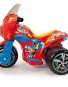 INJUSA Motocicleta electrica pentru copii licenta Disney Paw Patrol Rosu Albastru 6V cu pedala de acceleratie lumini frontale greutate admisa 25 kg 1-3 ani