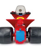 INJUSA Motocicleta electrica pentru copii licenta Disney Paw Patrol Rosu Albastru 6V cu pedala de acceleratie lumini frontale greutate admisa 25 kg 1-3 ani