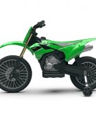 INJUSA Motocicleta electrica pentru copii licenta Kawasaki KX85 6V include roti ajutatoare 2-5 ani