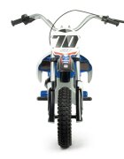 INJUSA Motocicleta electrica pentru copii X-Treme Blue Fighter 24V pentru orice tip de teren roti gonflabile 6 ani+