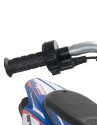 INJUSA Motocicleta electrica pentru copii X-Treme Blue Fighter 24V pentru orice tip de teren roti gonflabile 6 ani+