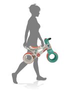 INJUSA Motocicleta pentru copii Fisher Price Rayo Alb Verde licenta oficiala 18 luni+