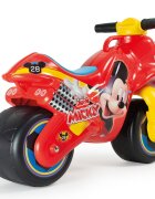 INJUSA Motocicleta pentru copii Neox licenta Disney Mickey Mouse Rosu Albastru ride-on fara pedale 18-36 luni greutate admisa 30 kg