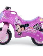 INJUSA Motocicleta pentru copii Neox licenta Disney Minnie Mouse Roz ride-on fara pedale 18-36 luni greutate admisa 30 kg
