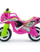 INJUSA Motocicleta pentru copii Tundra Tornado Roz cu roti late greutate admisa 30 kg varsta 18 luni+