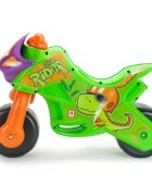 INJUSA Motocicleta pentru copii Twin Dino 18 luni+ roti late din plastic greutate admisa 30 kg