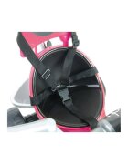INJUSA Tricicleta evolutiva pentru copii Body Pink cu maner parental cadru din aluminiu suport picioare bara detasabila roti Eva cosulet geanta varsta 10 luni+