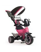 INJUSA Tricicleta evolutiva pentru copii Body Pink cu maner parental cadru din aluminiu suport picioare bara detasabila roti Eva cosulet geanta varsta 10 luni+