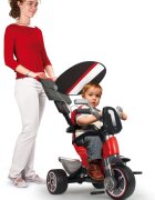 INJUSA Tricicleta evolutiva pentru copii Body Special Red cu maner parental cadru din aluminiu suport picioare bara detasabila roti Eva cosulet geanta varsta 10 luni+