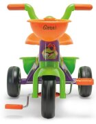 INJUSA Tricicleta pentru copii Dino Rider cu pedale inspirata din desenele cu dinozauri 1-3 ani cosulete pentru accesorii