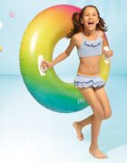 INTEX Colac gonflabil de inot cu manere 119 cm Multicolor