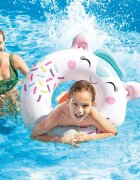 INTEX Colac gonflabil pentru inot 84cm x 76cm Animalut Alb