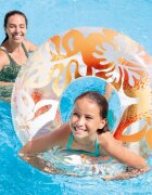 INTEX Colac gonflabil pentru inot 91 cm Orange Flowers