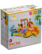 INTEX Loc de joaca 5 in 1 pentru copii Mini Aqua Park gonflabil acvatic pentru gradina dimensiune 249 x 191 x 109 cm