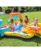 INTEX Loc de joaca 5 in 1 pentru copii Mini Aqua Park gonflabil acvatic pentru gradina dimensiune 249 x 191 x 109 cm