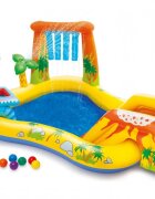 INTEX Loc de joaca 5 in 1 pentru copii Mini Aqua Park gonflabil acvatic pentru gradina dimensiune 249 x 191 x 109 cm