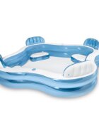 INTEX Piscina gonflabila de gradina cu 4 locuri si spatar din PVC dimensiune 229 x 229 x 66 cm volum 882 L