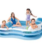 INTEX Piscina gonflabila de gradina cu 4 locuri si spatar din PVC dimensiune 229 x 229 x 66 cm volum 882 L