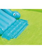 INTEX Piscina gonflabila pentru copii Little Dino cu tobogan gonflabil integrat palmier cu functie de aspersor dimensiune 191 x 152 x 58 cm capacitate 143 L