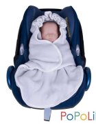 Iobio Popolini Husa scaun auto Iobio-wool fleece Light Grey