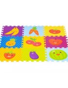 iPlay Salteluta de joaca pentru copii 86 x 86 x 1 cm 0393 Fructe si legume
