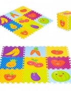 iPlay Salteluta de joaca pentru copii 86 x 86 x 1 cm 0393 Fructe si legume