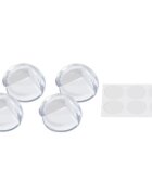 Iso Trade Set 4 aparatori din silicon pentru colturi transparent