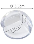 Iso Trade Set 4 aparatori din silicon pentru colturi transparent