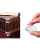 Iso Trade Set 4 aparatori din silicon pentru colturi transparent