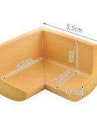 Iso Trade Set 4 aparatori moi pentru colturi maro