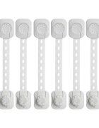 Iso Trade Set 6 sisteme de siguranta multifunctionale reglabile 23.3 cm cu lacat MY6843