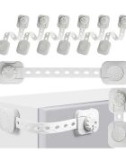 Iso Trade Set 6 sisteme de siguranta multifunctionale reglabile 23.3 cm cu lacat MY6843
