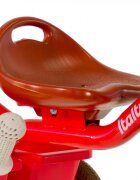 ITALTRIKE Tricicleta pentru copii Passenger Champion Rosu cu scaun ajustabil roti din cauciuc Eva si free wheel