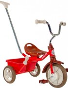 ITALTRIKE Tricicleta pentru copii Passenger Champion Rosu cu scaun ajustabil roti din cauciuc Eva si free wheel