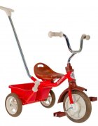 ITALTRIKE Tricicleta pentru copii Passenger Champion Rosu cu scaun ajustabil roti din cauciuc Eva si free wheel