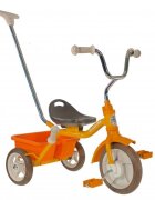ITALTRIKE Tricicleta pentru copii Passenger Road Galben cu scaun ajustabil roti din cauciuc Eva si free wheel