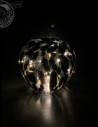 Jad Flamande Mar decorativ negru cu led 16x17 cm