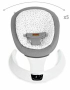 JANE Balansoar electric Moon Iris cu 5 trepte de viteza Timer 12 melodii si 5 sunete ale naturii