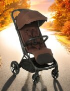 JANE Carucior pentru copii Akira Argile sport pliabil automat cadru din aluminiu spatar reglabil husa ploaie