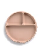 JANE Farfurie BLW din silicon cu ventuze 17 x 17 x 4 cm BPA Free Pale