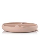 JANE Farfurie BLW din silicon cu ventuze 17 x 17 x 4 cm BPA Free Pale