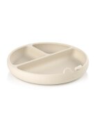 JANE Farfurie BLW din silicon cu ventuze 17 x 17 x 4 cm BPA Free Sand