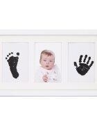 JANE Kit rama foto tripla White cu cerneala pentru manuta si piciorus Non-toxic