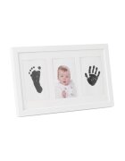 JANE Kit rama foto tripla White cu cerneala pentru manuta si piciorus Non-toxic
