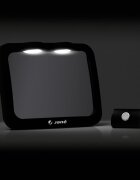 JANE Oglinda auto pentru copii Black cu iluminare LED 28x7x20 cm