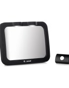 JANE Oglinda auto pentru copii Black cu iluminare LED 28x7x20 cm
