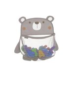 JANE Saculet pentru jucariile de baie Bear sistem de prindere cu ventuze Sand
